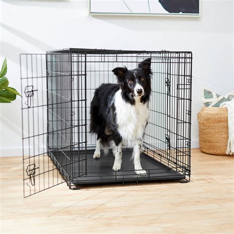 Frisco Heavy Duty Fold & Carry Single Door Collapsible Wire Dog Crate, X-Small. . Frisco dog crate